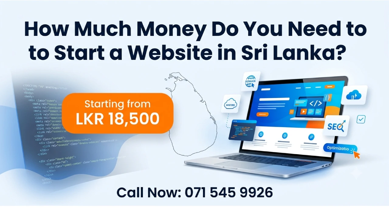 WEBSITE DESGIN STARTING FORM 18500 LKR